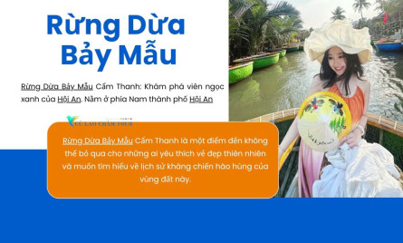 “Bỏ túi” ngay tọa độ sống ảo “cháy máy” tại rừng dừa Bảy Mẫu Cẩm Thanh, Hội An