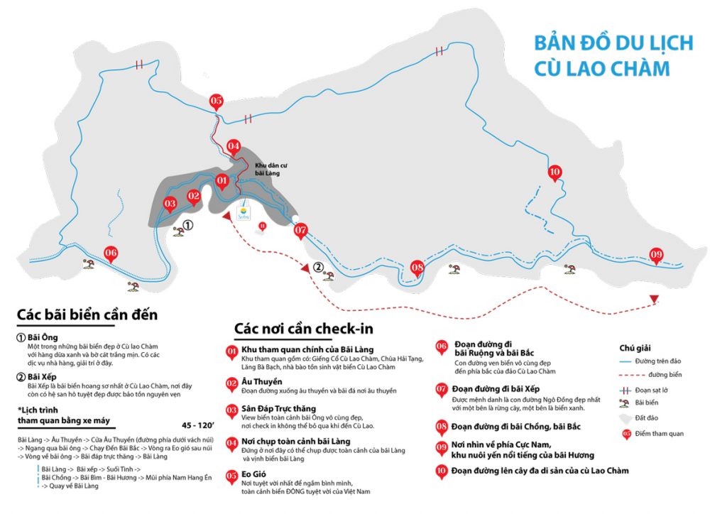 Bản đồ du lịch cù lao chàm